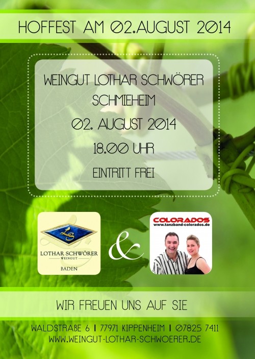HOFFEST WEINGUT SCHWRER SCHMIEHEIM