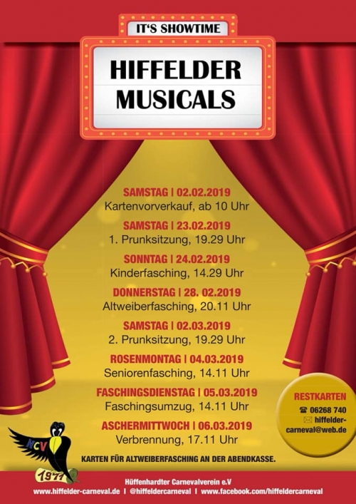 PRUNKSITZUNG HFFENHARDT MEHRZWECKHALLE