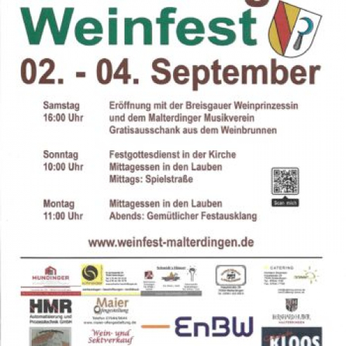 WEINFEST MALTERDINGEN